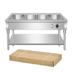 Insulated food serving table (assembled)