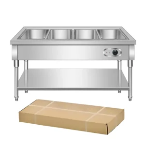 Insulated food serving table (assembled)