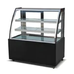 Curved cake display case