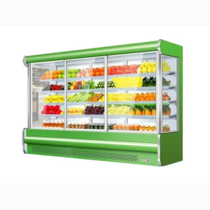 Direct cooling air curtain cabinet