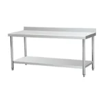 Double-layer flat workbench (with back baffle)