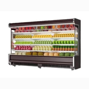 1.2/1.5/1.8/2.0/2.5m Integrated Air-Cooled Frost-Free Air Curtain Cabinet