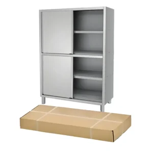 Assembled four-door cupboard