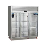 Stainless steel three-door refrigerator