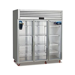Stainless steel three-door refrigerator