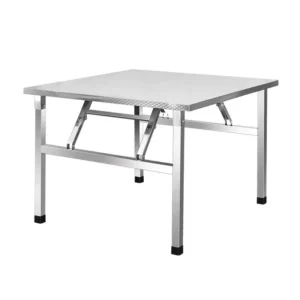 Stainless steel folding square table