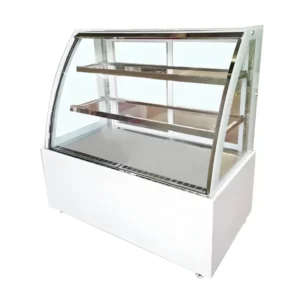 Curved cake display case