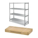 Assembled four-layer flat shelf