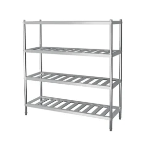 Assemble a four-layer perforated shelf
